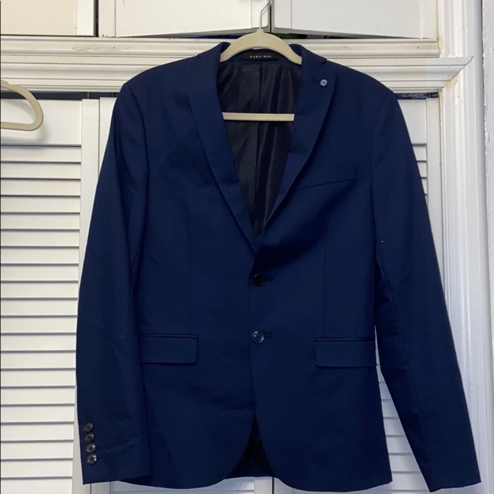 Zara Navy Blue Suit with pants
